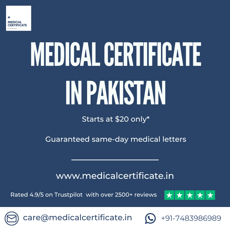 Online Medical Certificate In Pakistan Medical Certificates From