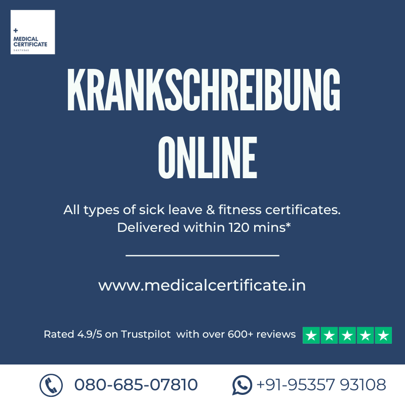 Medical Certificate in Germany Authentic, Secure & Convenient Medical