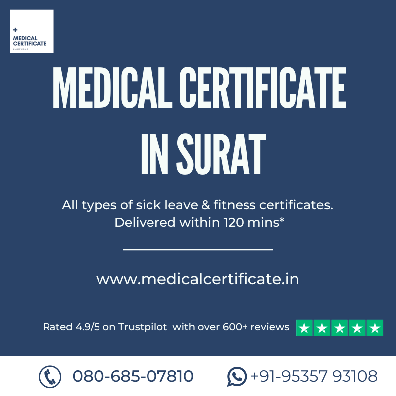 Medical Certificate in Surat Authentic, Secure & Convenient Medical