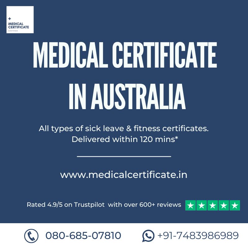 Medical Fitness Certificate In Australia Authentic Secure 