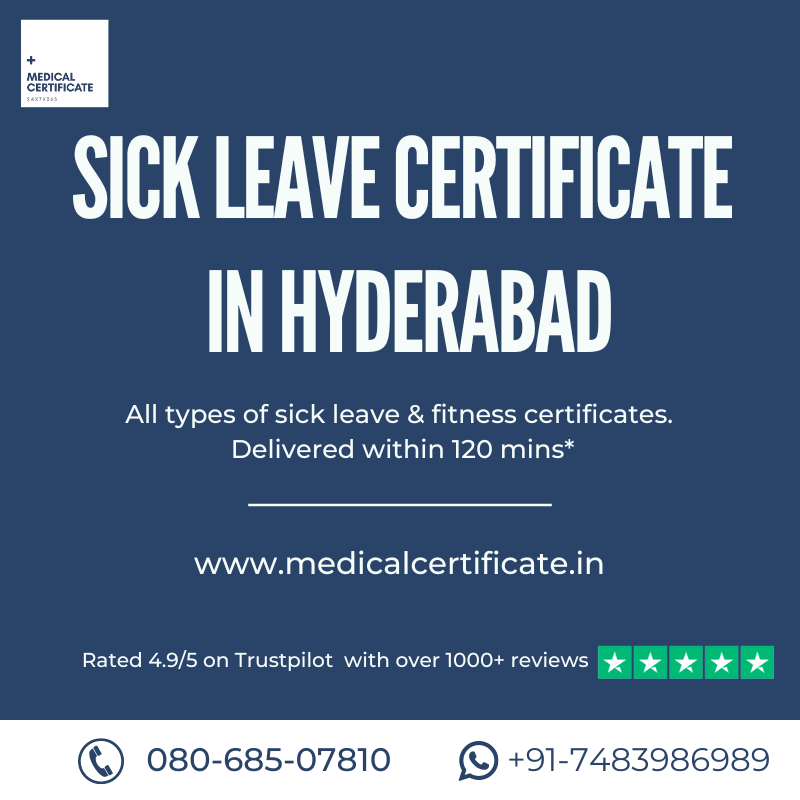 Sick Leave Certificate in Hyderabad - Authentic, Secure & Convenient ...