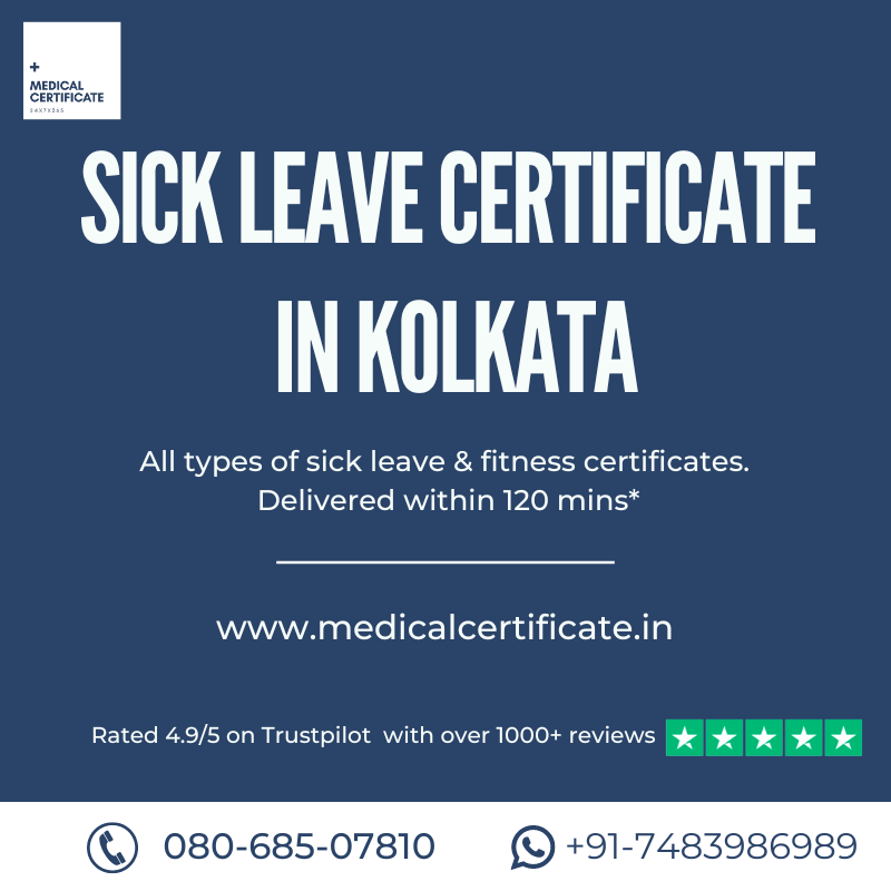 Sick Leave Certificate in Kolkata Authentic Secure Convenient