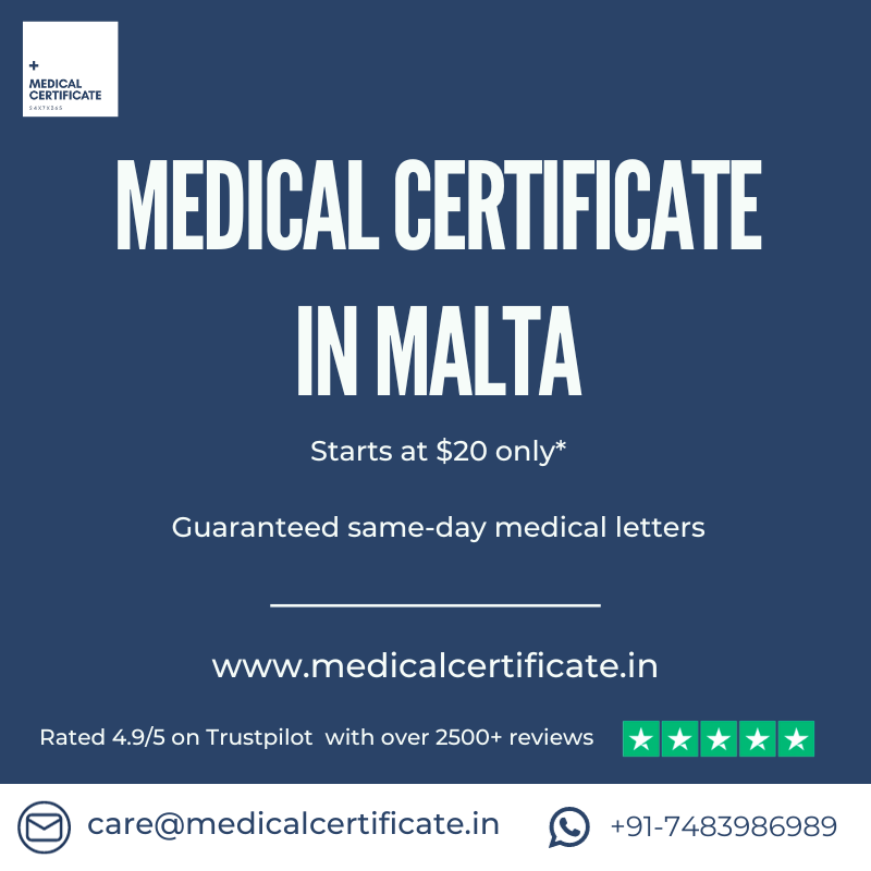 Online Medical Certificate In Malta Authentic Secure Convenient   Medical Certificate Online In Malta 