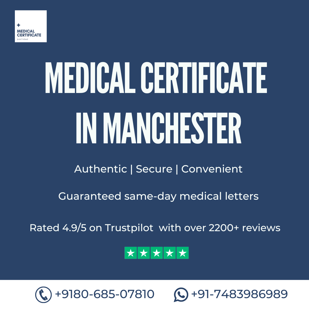 Medical Certificate in Manchester by Certified Doctors