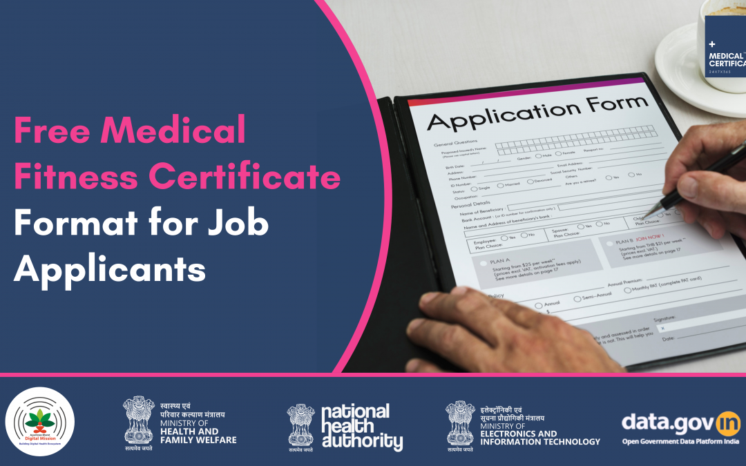 Downloadable Medical Fitness Certificate Format for Job Applicants