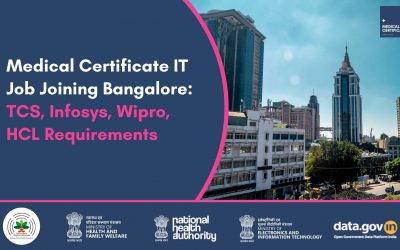 Medical Certificate IT Job Joining Bangalore: TCS, Infosys, Wipro, HCL Requirements